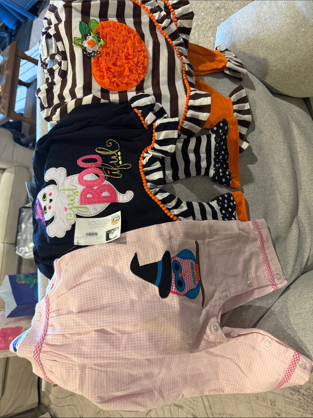 Halloween 12- 18month Bundle 👻 🎃 🦉   2 Emily Rose outfits and one Cotton Pink
